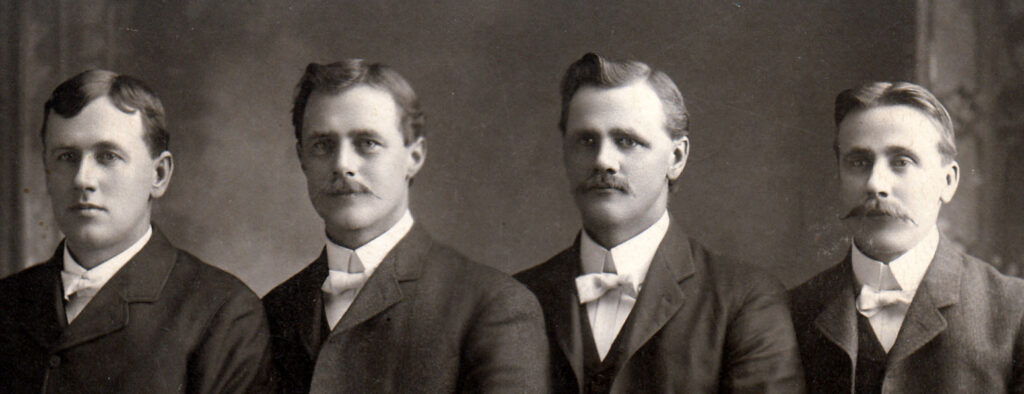 Peter, Mats, Jonas and Olof Skanse. 1905.