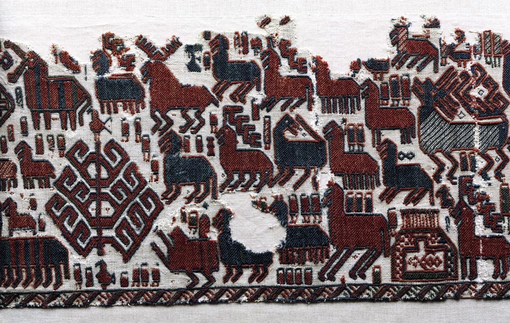 Detail from Överhogdal tapestries