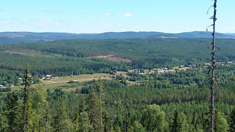 View over part of Överhogdal