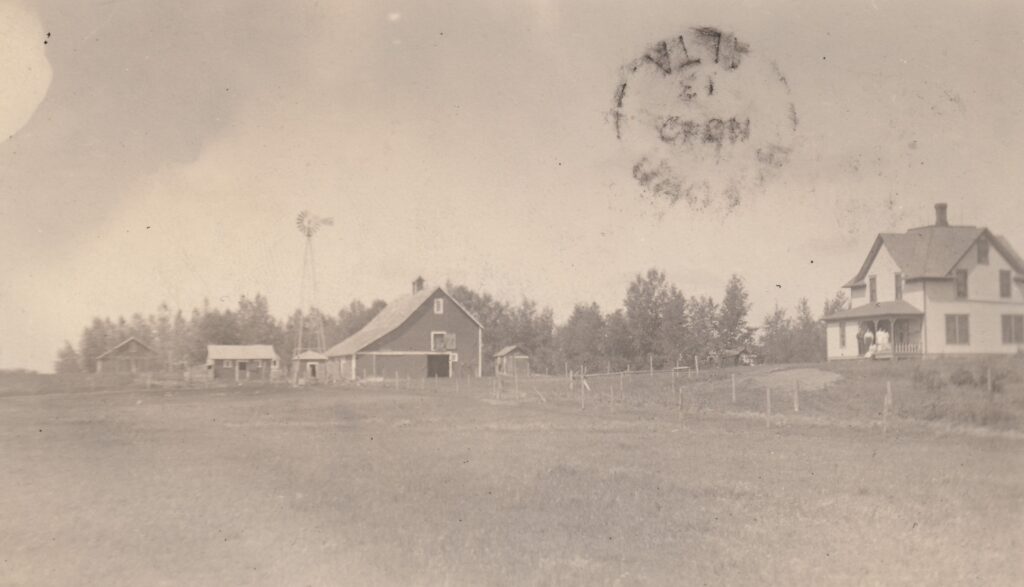 Peter Person farm in Cooperstown (postcard)